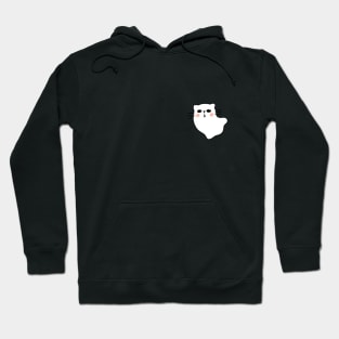 Cute Cat Ghost  Halloween Cat Boo Hoodie